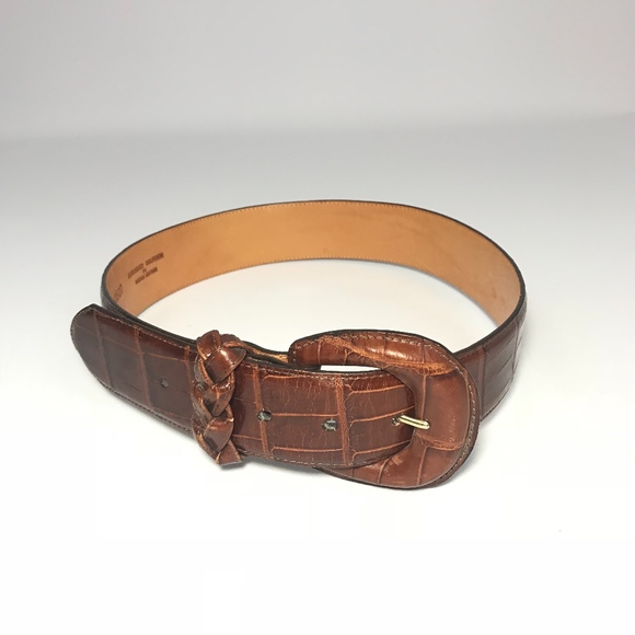 Brighton Accessories - Brighton Women's Embossed Calfskin Leather Belt